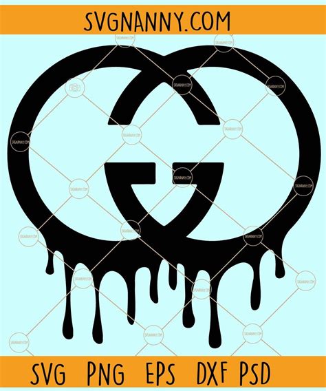 dripping gucci logo|Gucci logo clip art.